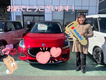 S様、スイフトのご納車おめでとうございます！